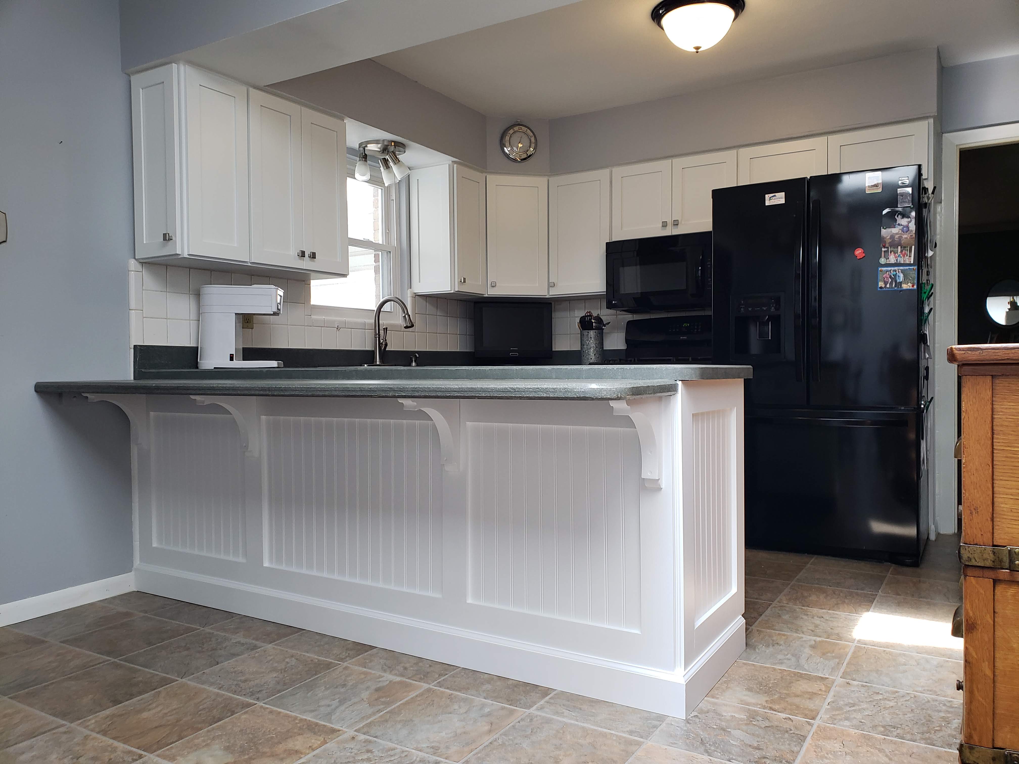 Before and After Island/Peninsula Trim Packages