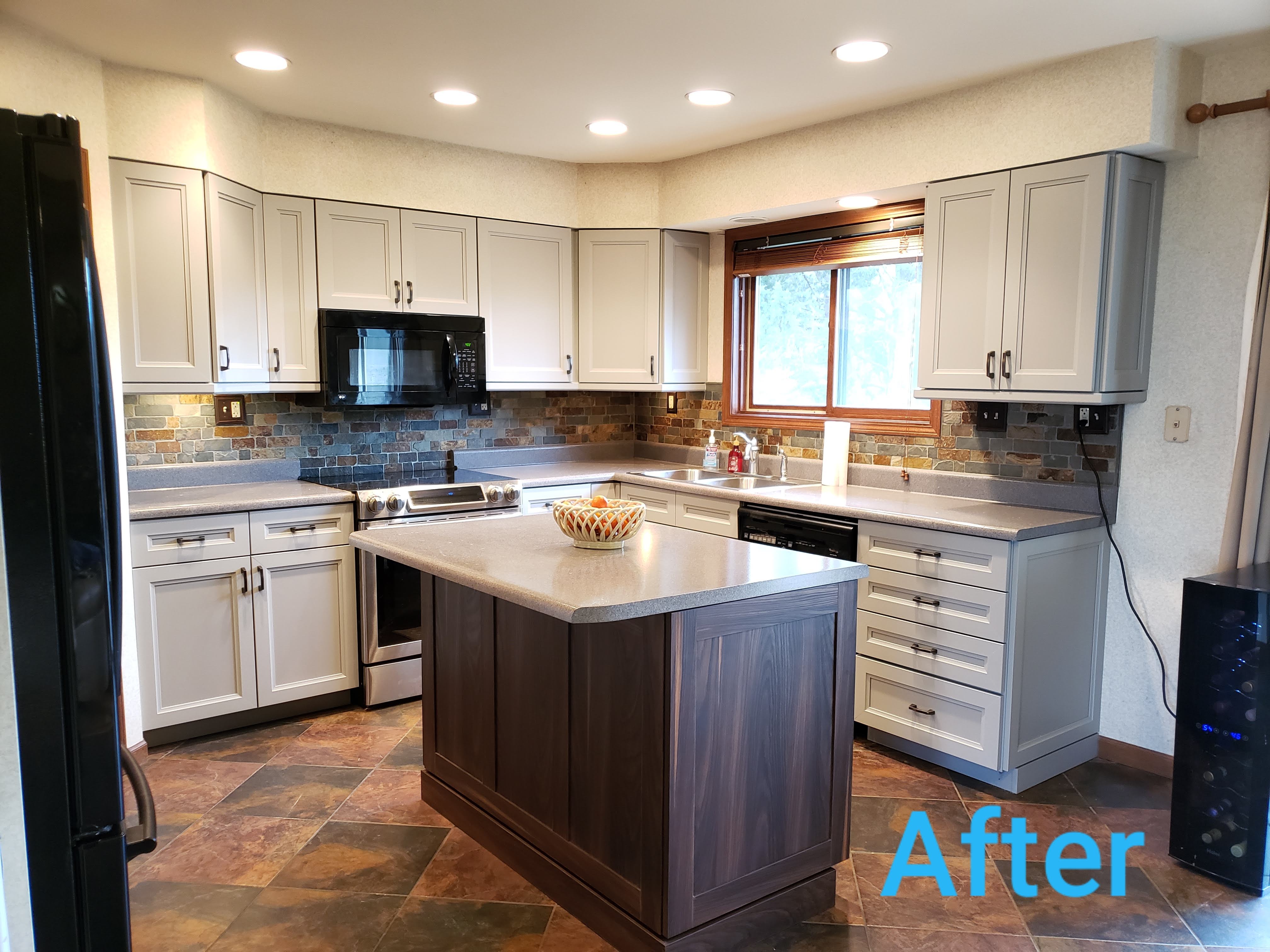 Before and After Island/Peninsula Trim Packages