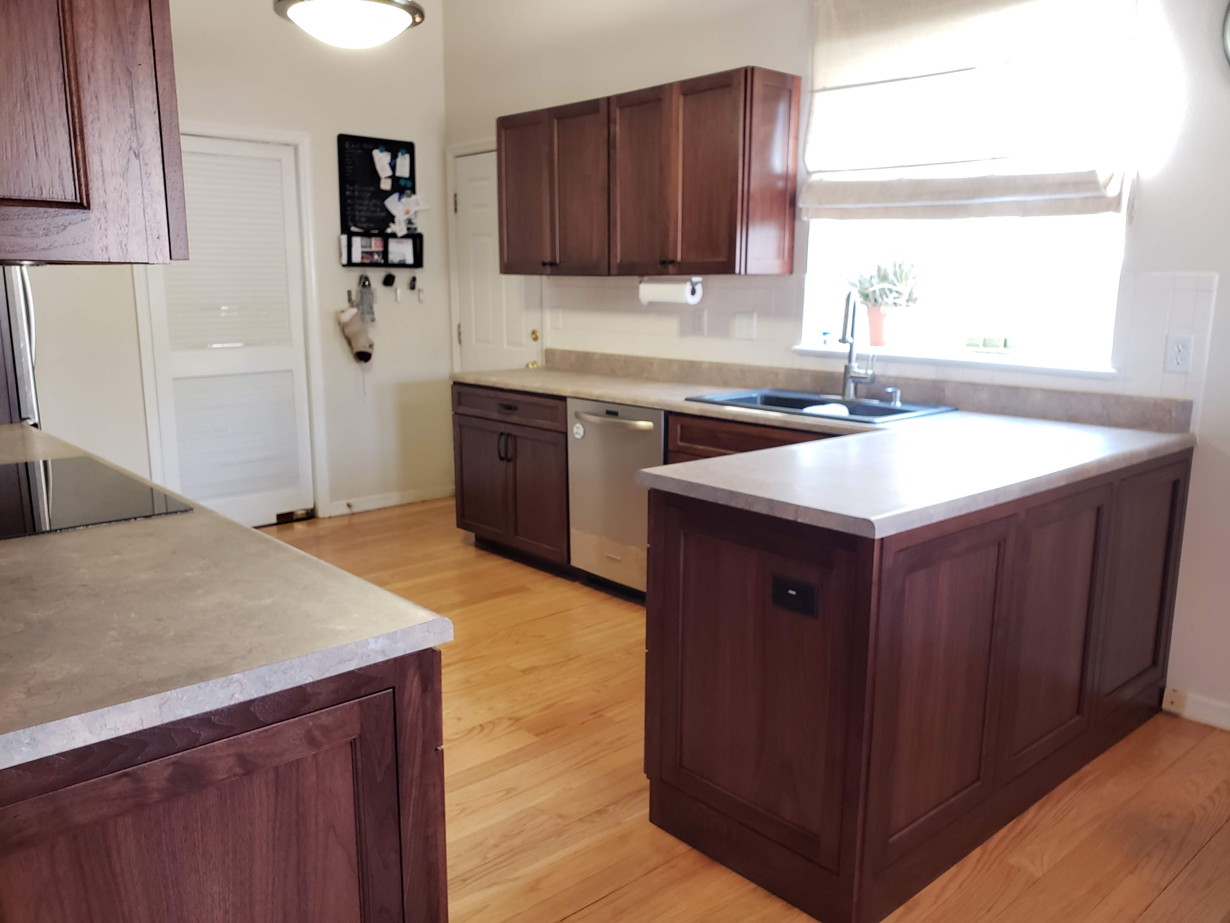 Walnut in Chestnut, F007 Frame, Valance, Roll-outs, Inset Panels ...