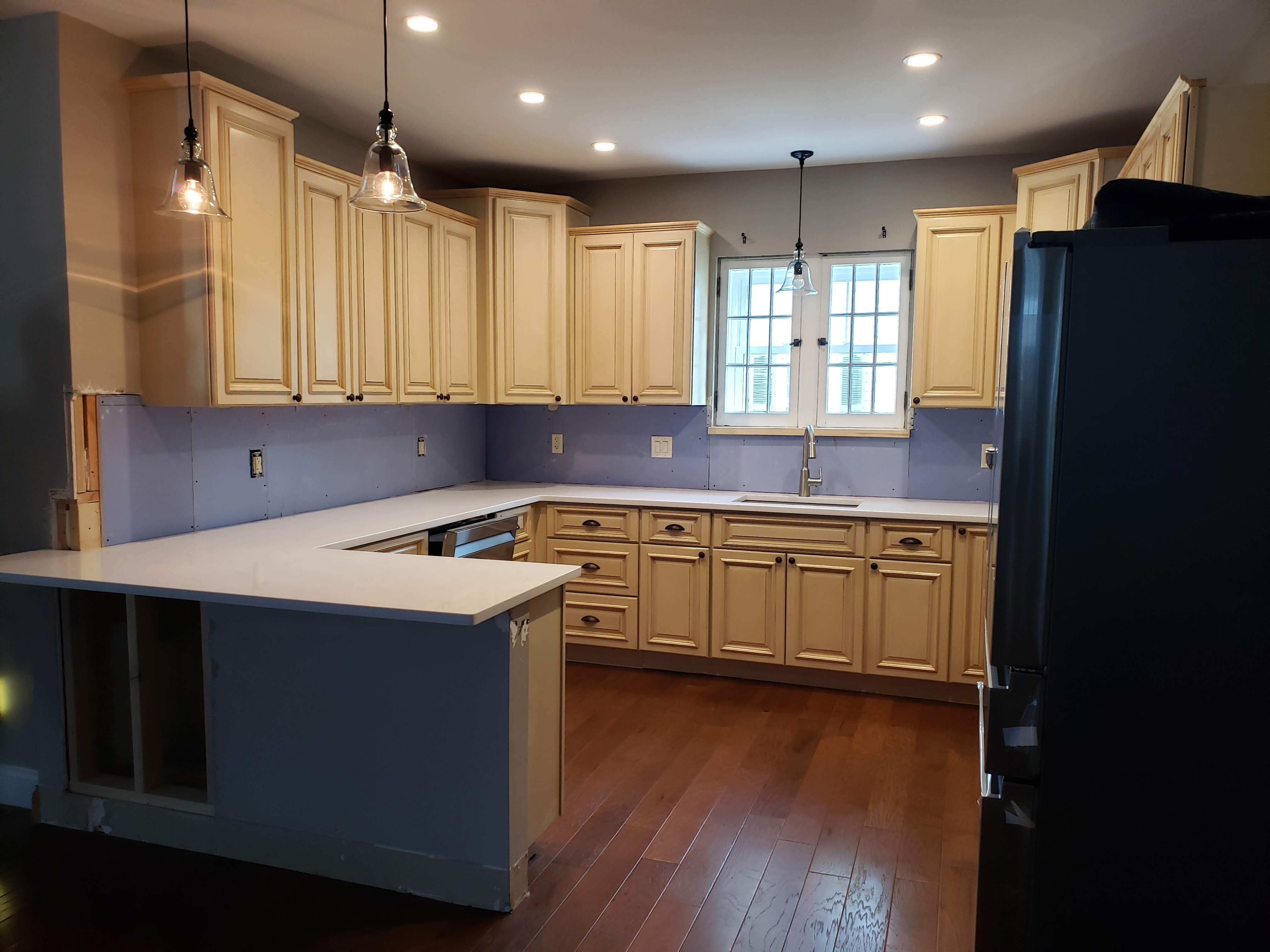 Two Panel Walls, Arctic White, Coastal Plain, New Wall